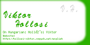 viktor hollosi business card